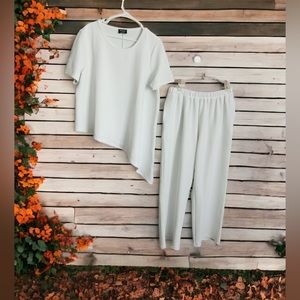 Massey’s 2 Piece  Asymmetrical Hem Pants Set